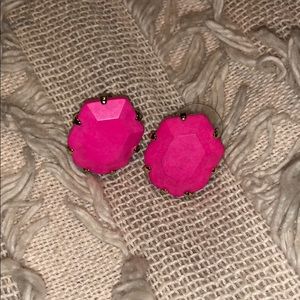 Kendra Scott Hot Pink Studs